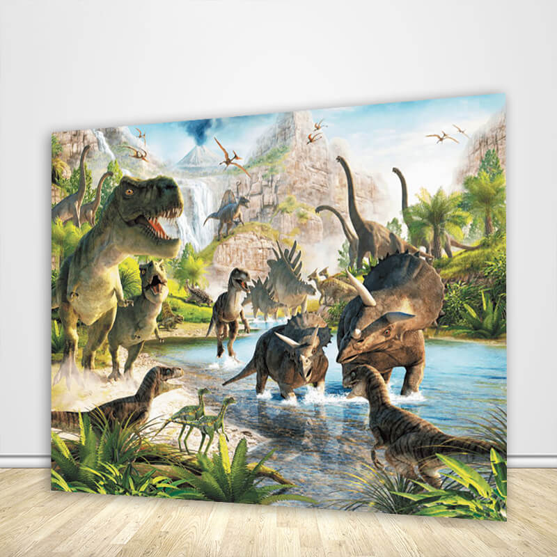 Dinosaur Themed Party Backdrop Dinosaurs Birthday Party Backdrop Ideas-ubackdrop