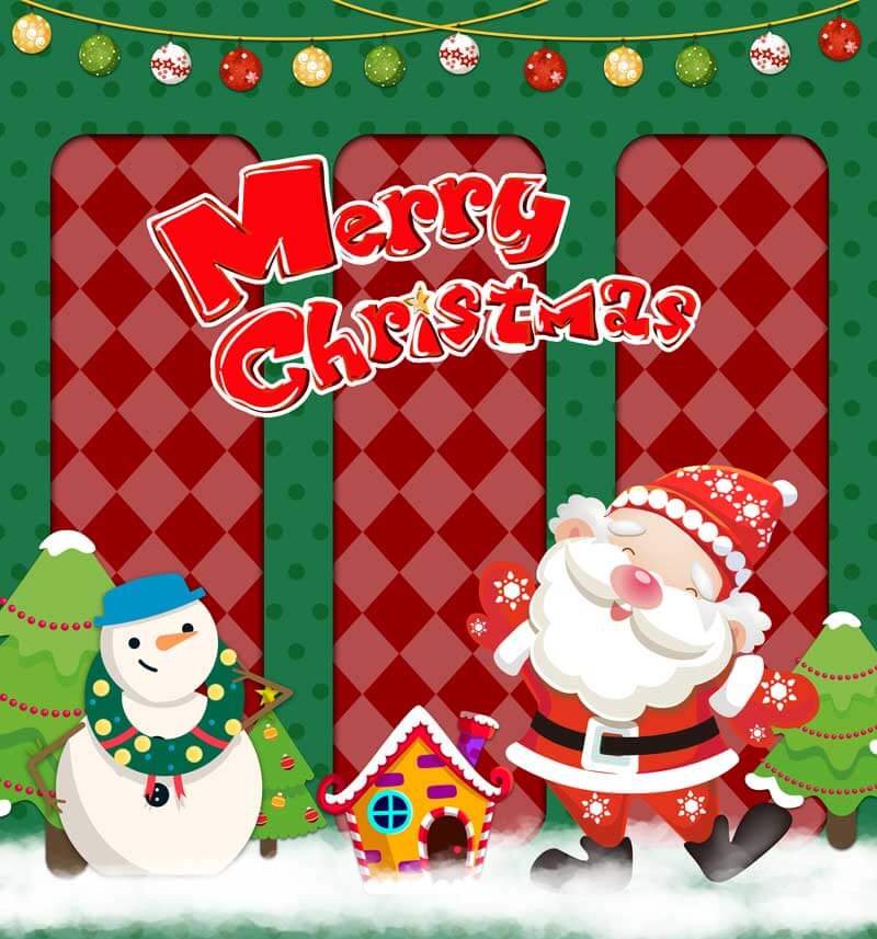 Fabric Christmas Backdrop-ubackdrop