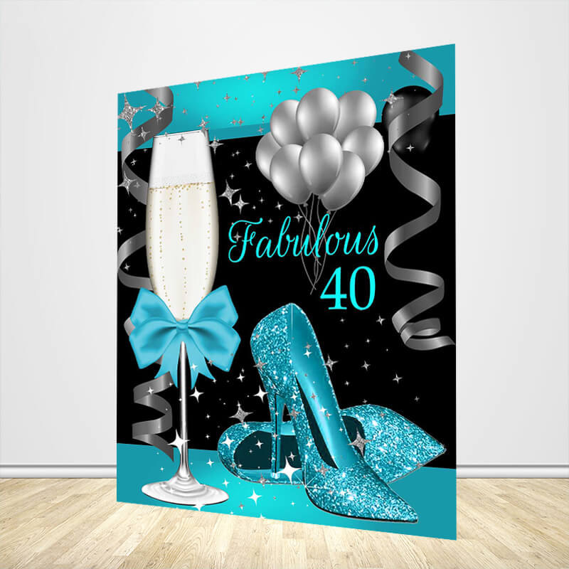 Fabulous 40th Birthday Backdrop-ubackdrop
