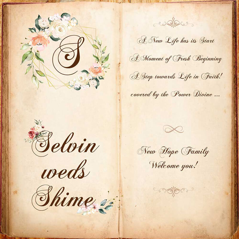 Fairytale Wedding Book Backdrop-ubackdrop