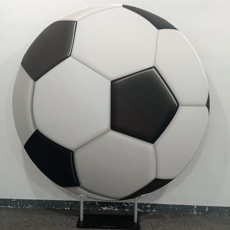 Football Round Backdrop Circle Football Field & Grass Photography Backdrop-ubackdrop