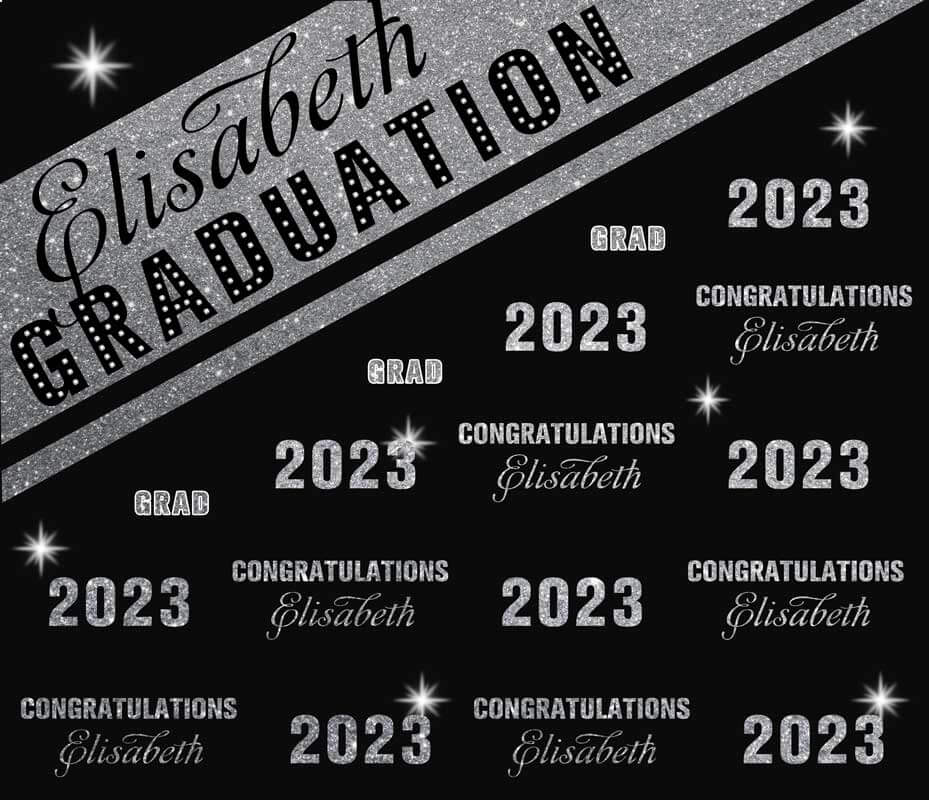 Graduation Backdrop 2023 Step and Repeat-ubackdrop