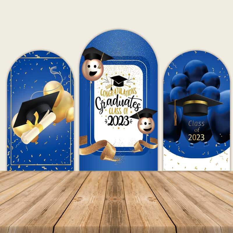 Graduation Party Chiara Arch Backdrop Covers-ubackdrop