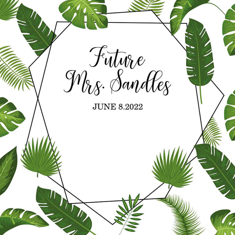 Greenery Bridal Shower Tension Fabric Backdrop-ubackdrop