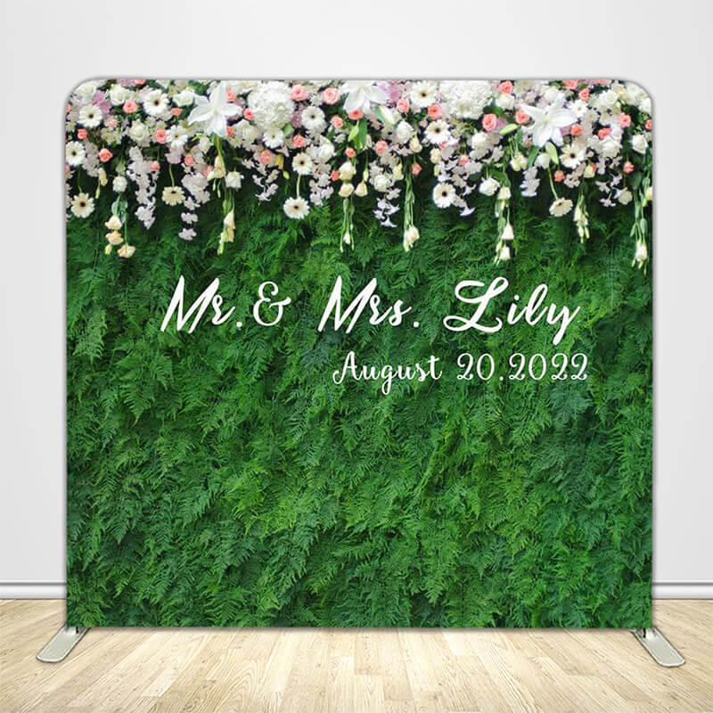 Greenery Tension Fabric Backdrop Frame with Cover-ubackdrop