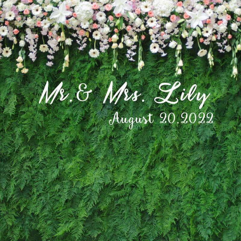 Greenery Wall Wedding Backdrop-ubackdrop