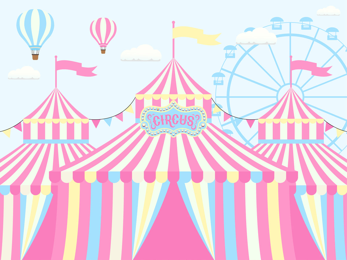 Carnival Backdrop Circus Party Photography Backdrop-ubackdrop