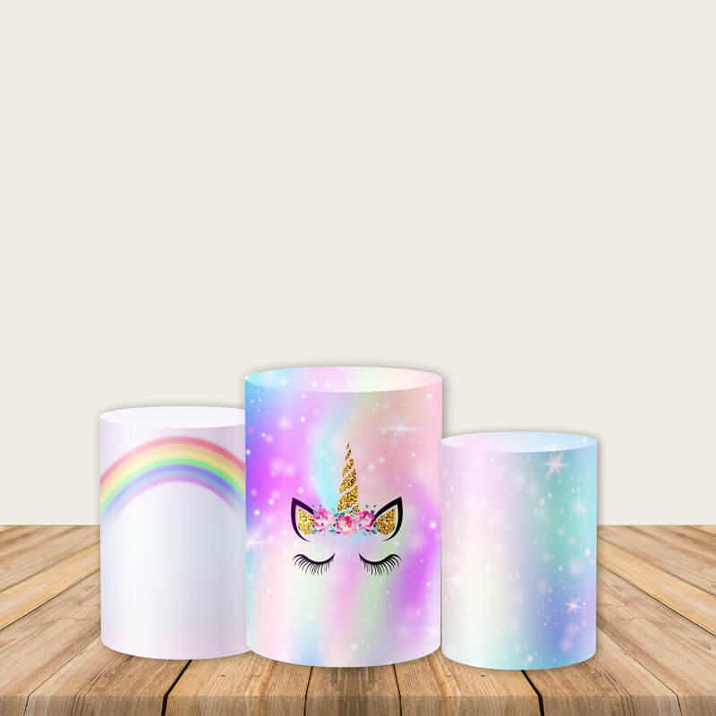 Unicorn Utility Pedestal Covers Plinth Cover Printed Fabric Pedestal Cover-ubackdrop