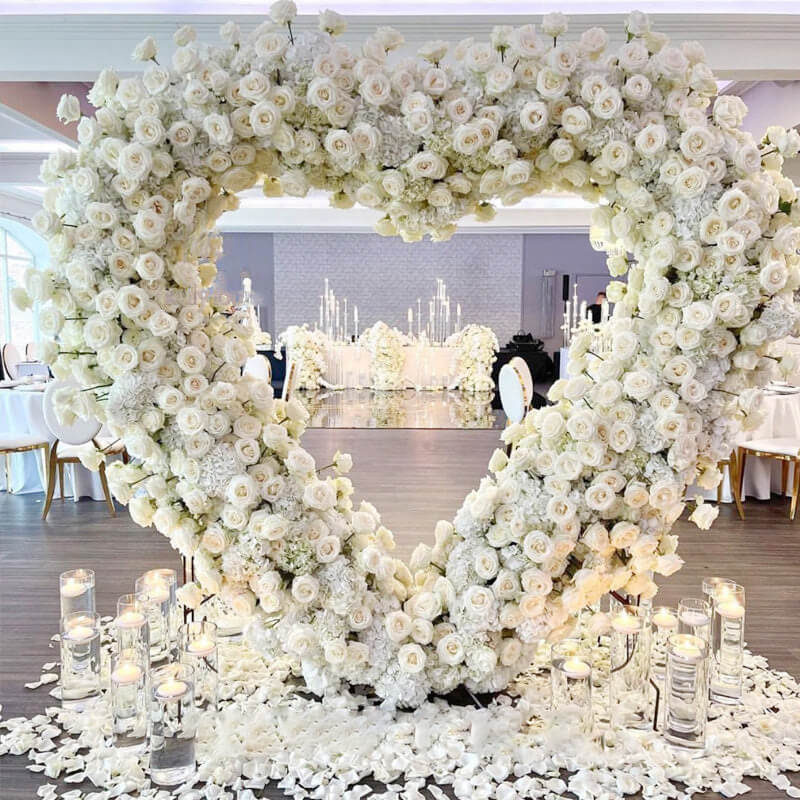 6.5ft Heart Shape Balloon Backdrop Stand-ubackdrop
