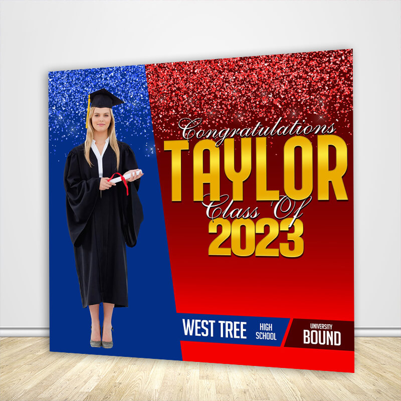 High School Graduation Backdrop Idea-ubackdrop