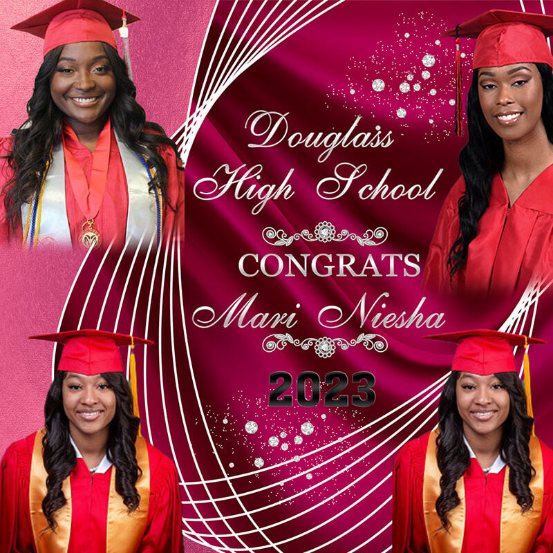 High School Graduation Party Backdrop Idea-ubackdrop