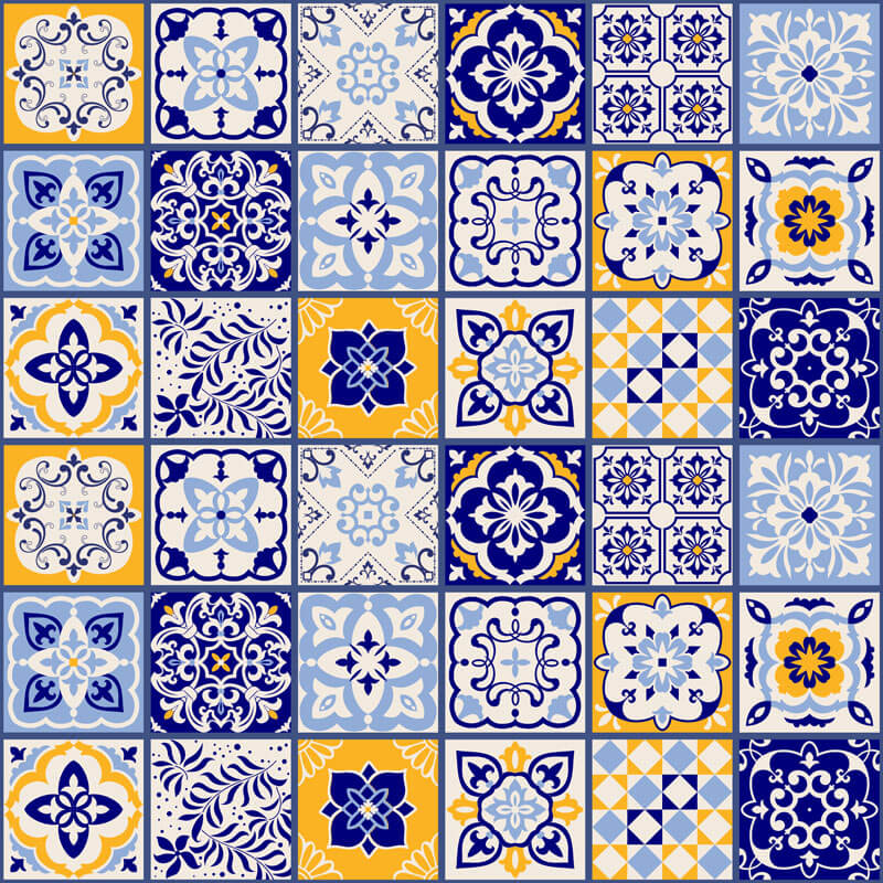 Personalized Mediterranean Theme Dance Floor Decals-ubackdrop
