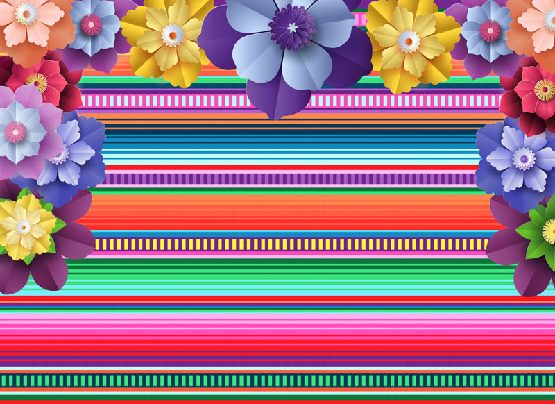 Mexican Fiesta Party Backdrop-ubackdrop