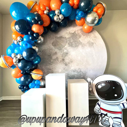 Moon Backdrop Cover for Boy's Birthday-ubackdrop