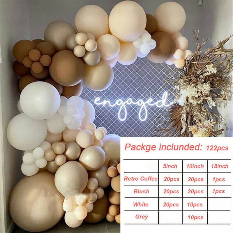 Nude Theme Baby Shower Balloon Garland Arch Kit-ubackdrop
