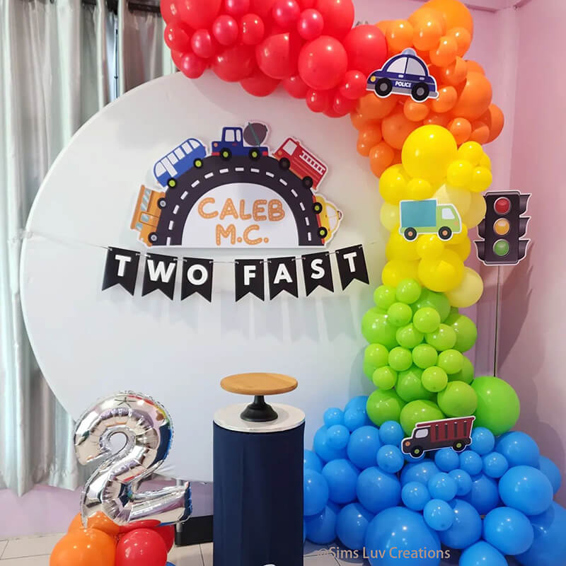 Party & Hoop Balloon Circle Loop Flower Arch Photo Booth Backdrop Stand-ubackdrop