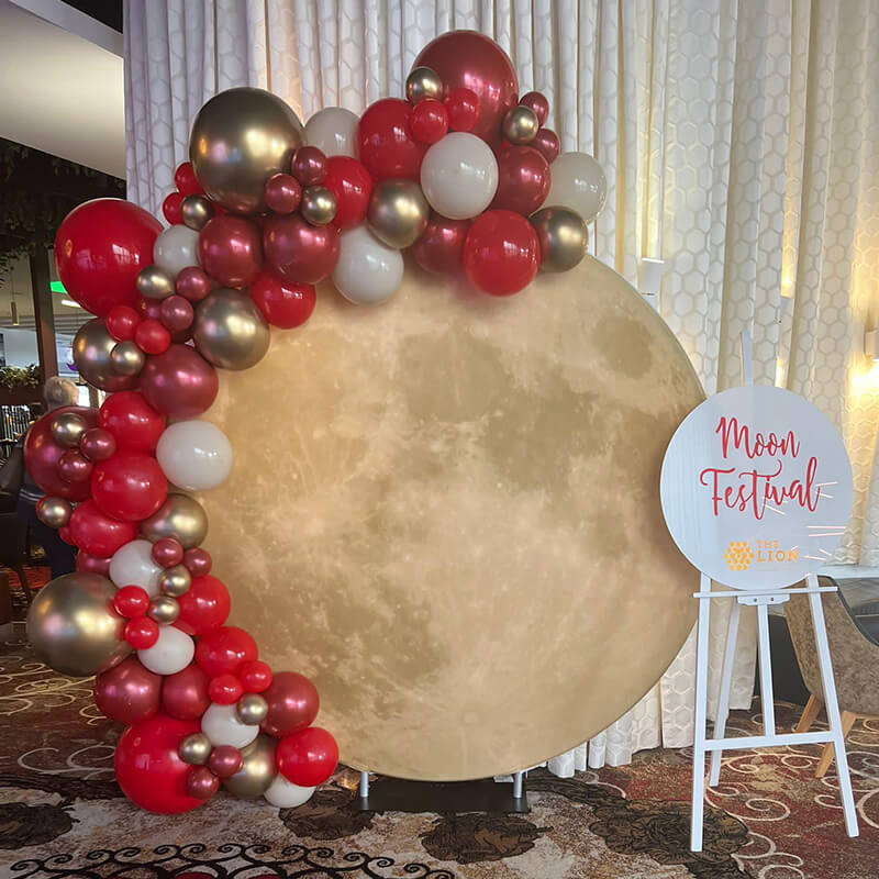 Party & Hoop Balloon Circle Loop Flower Arch Photo Booth Backdrop Stand-ubackdrop