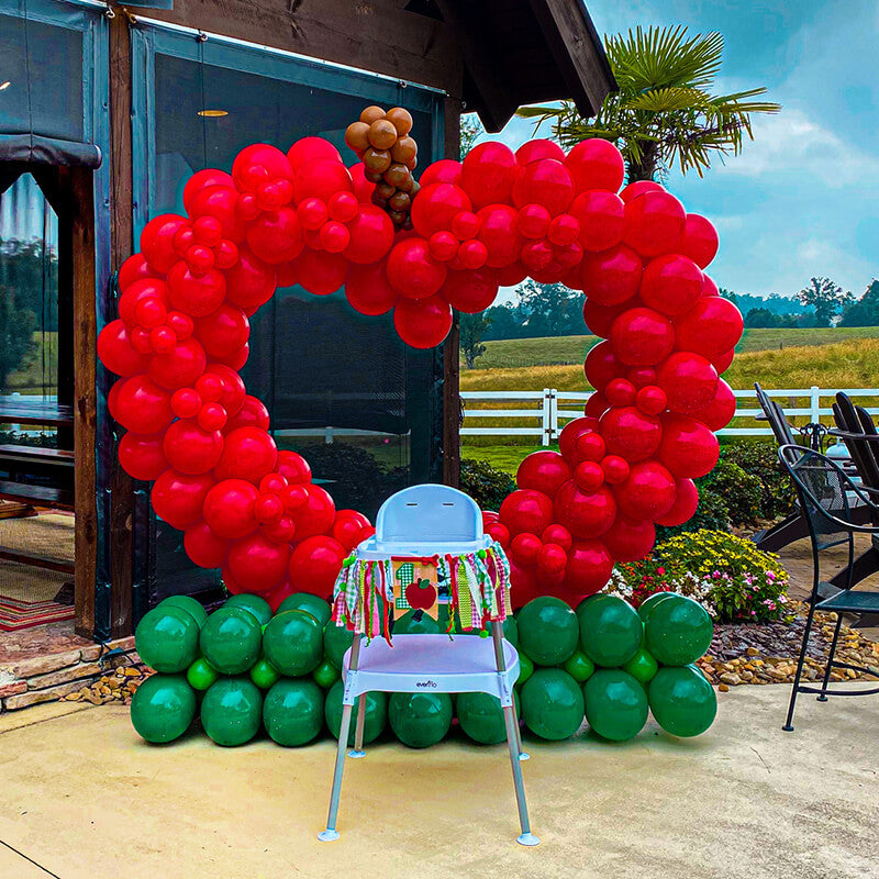 6.5ft Party & Hoop Balloon Heart Shape Loop Flower Arch Photo Booth Backdrop Stand Heart Backdrop-ubackdrop