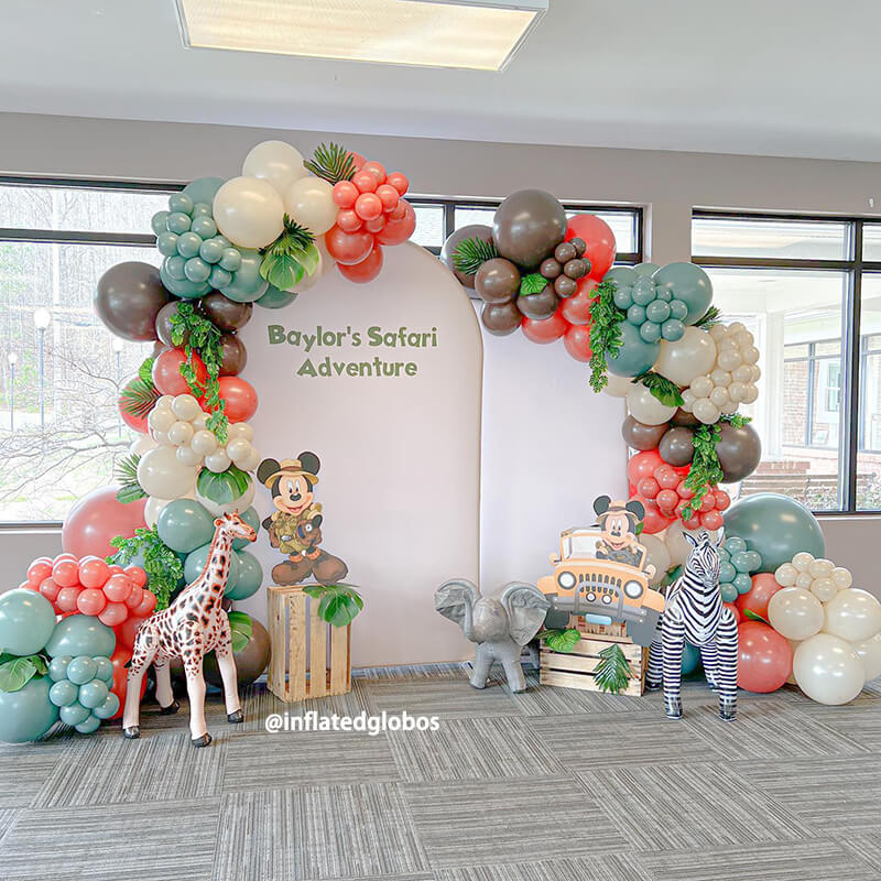 Pure White Solid White Birthday Party Arch Wall Covers-ubackdrop