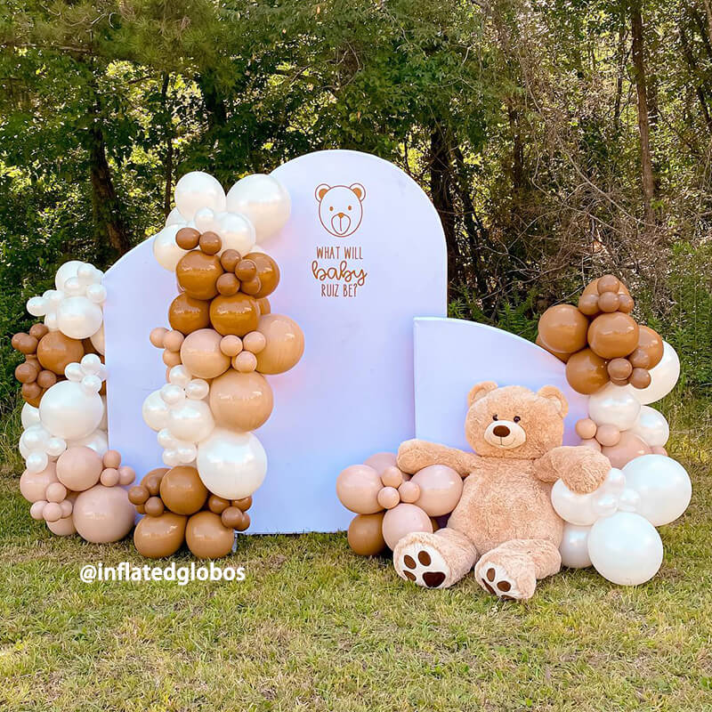 Pure White Birthday Party Decoration Chiara Backdrop Arched Wall Covers ONLY-ubackdrop