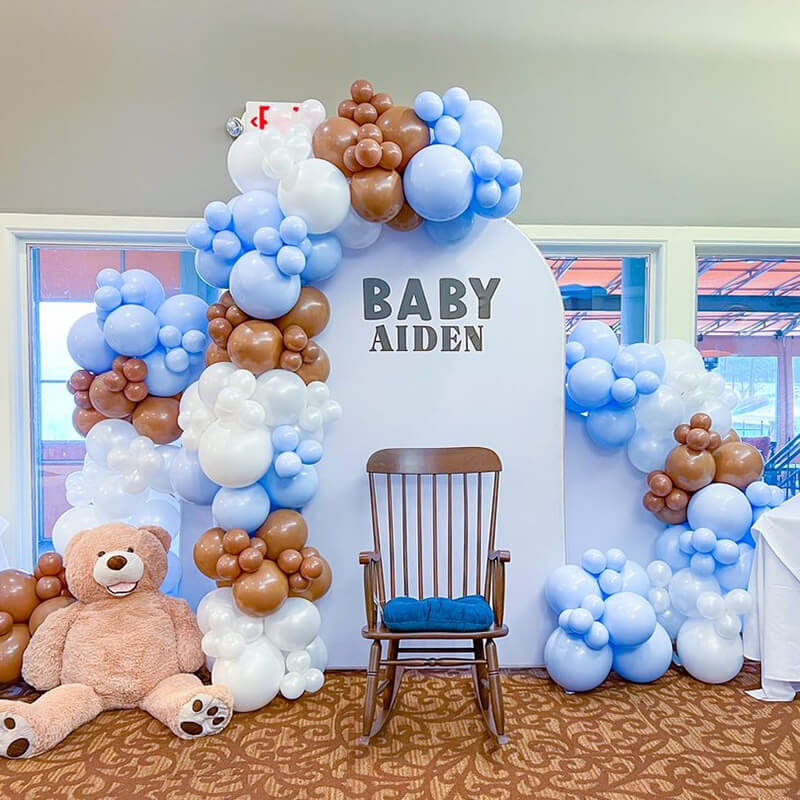 Pure White Birthday Party Decoration Chiara Backdrop Arched Wall Covers ONLY-ubackdrop