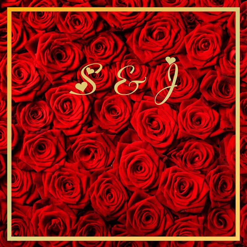 Roses Wedding Floor Decal-ubackdrop