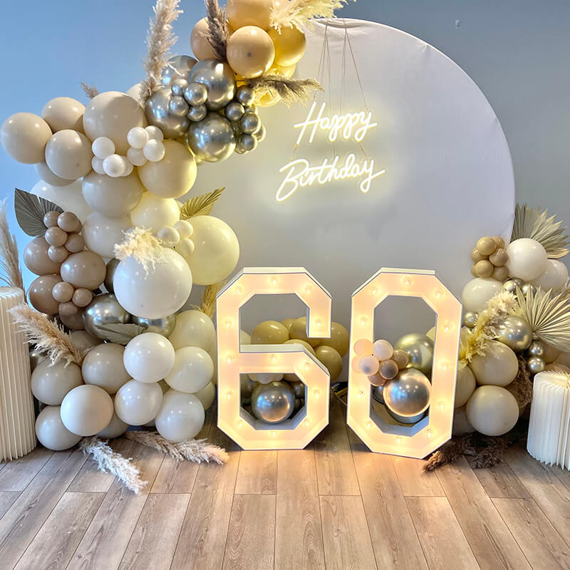 6.5 Ft Round Aluminum Wedding Arch Photo Booth Backdrop Stand-ubackdrop