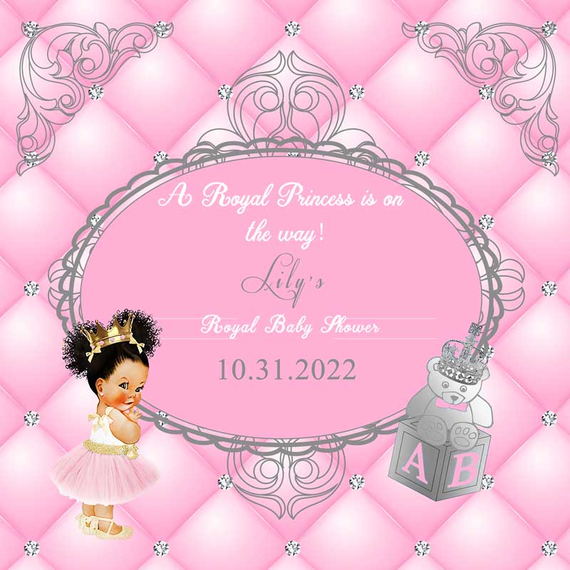 Royal Princess Baby Shower Backdrop-ubackdrop