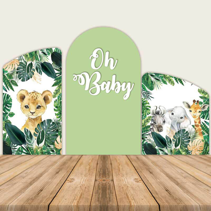 Safari Baby Shower Chiara Arched Wall Covers-ubackdrop