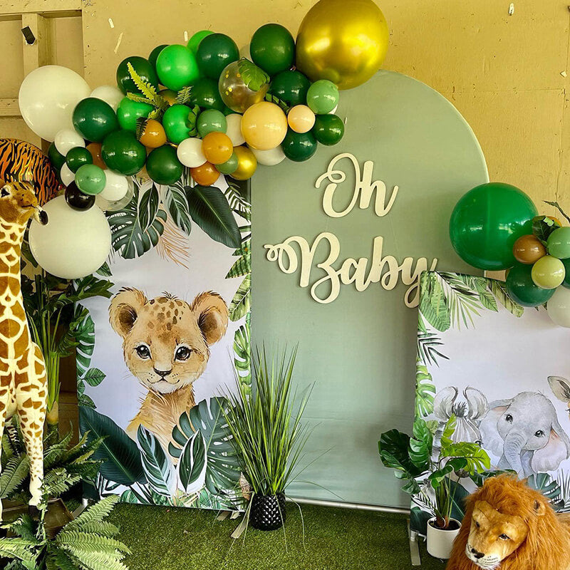 Safari Baby Shower Chiara Arched Wall Covers-ubackdrop