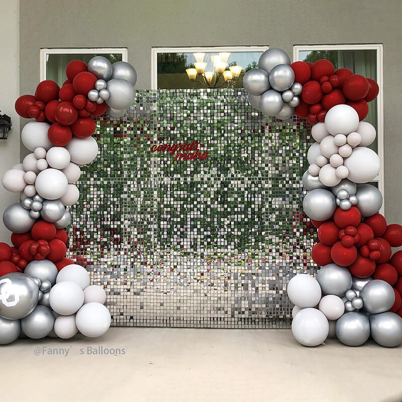 Silver Shimmer Wall Panels – Easy Setup Wedding/Event/Theme Party Decorations-ubackdrop