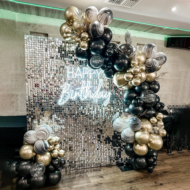 Silver Shimmer Wall Panels – Easy Setup Wedding/Event/Theme Party Decorations-ubackdrop