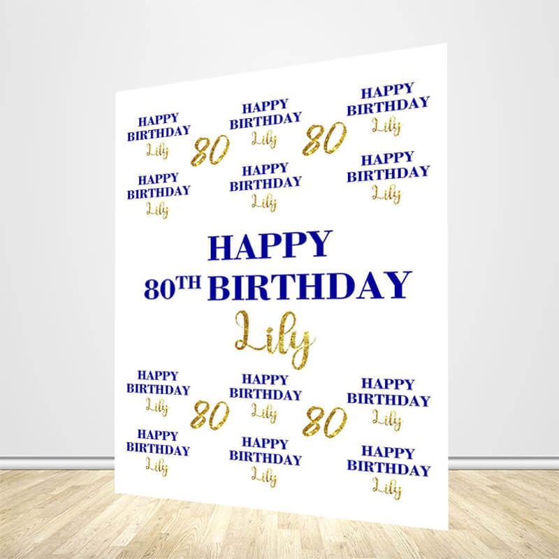 Step and Repeat Birthday Backdrop - Designed, Printed & Shipped-ubackdrop