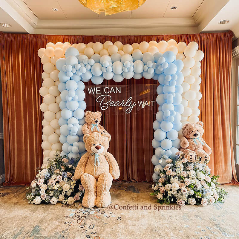 8x7.5ft Sturdy Portable Backdrop Stand for Baby Showers & Birthdays & Wedding Events-ubackdrop