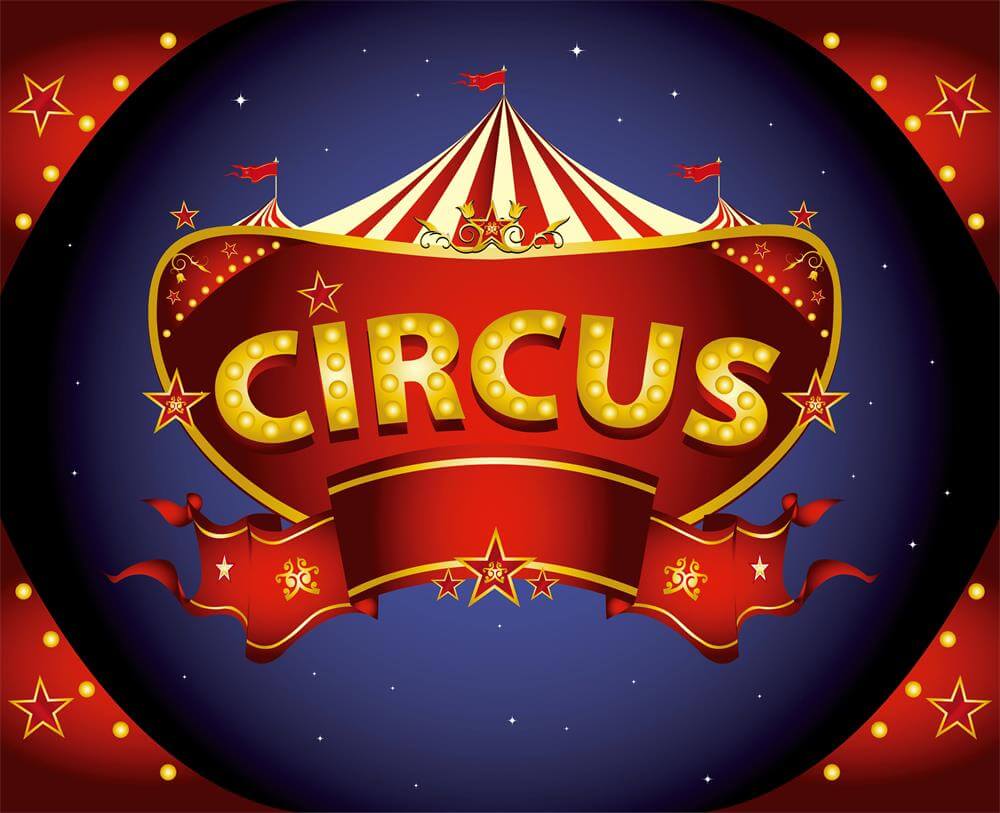 Circus Backdrop Carnival Birthday Themed Photo Backdrop-ubackdrop