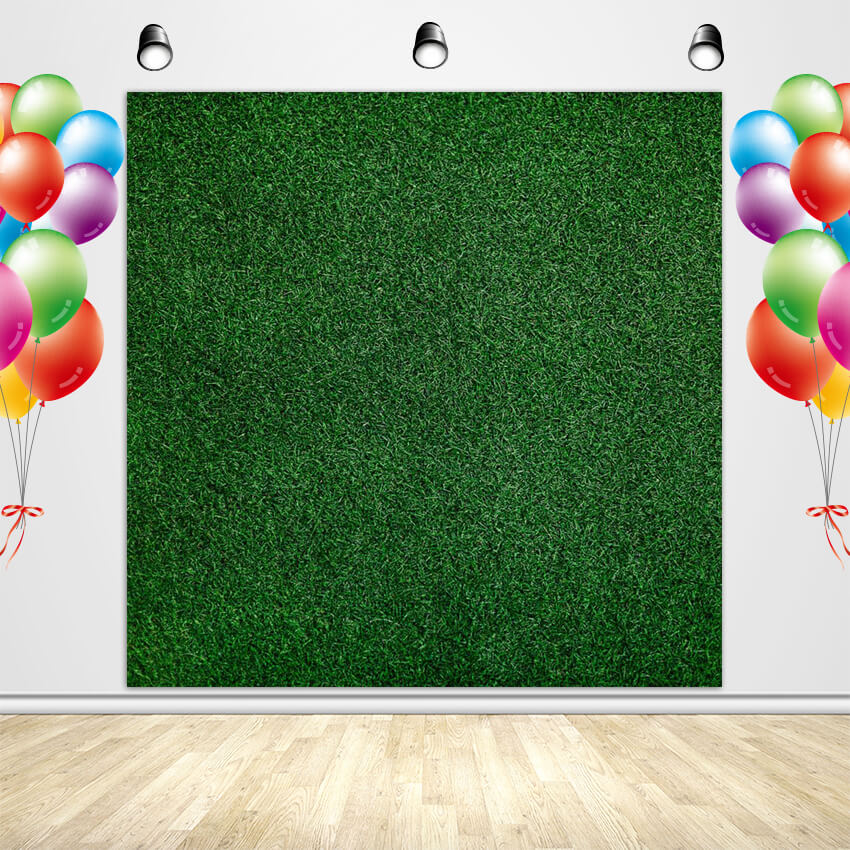 Green Grass Backdrop Fabric Backdrop for Baby Shower Wedding Party Photoshoot-ubackdrop