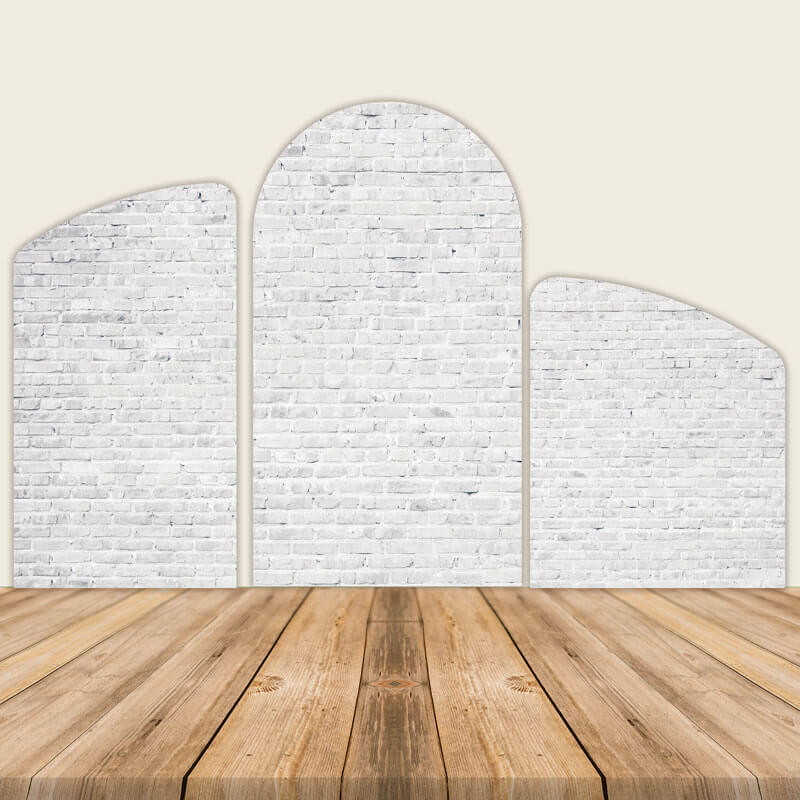 White Walls Chiara Arched Wall Covers-ubackdrop