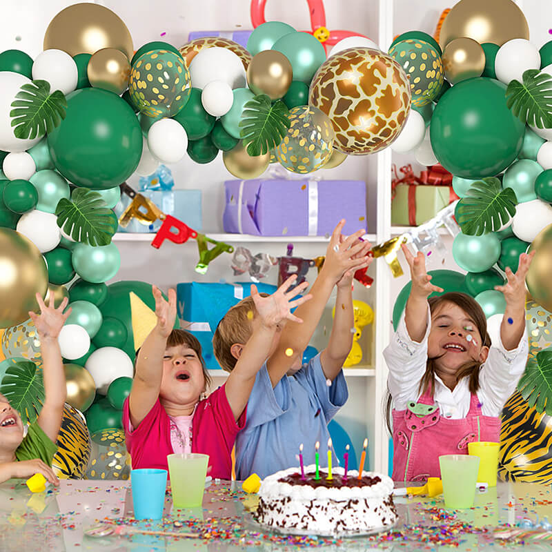 Safari Wild Birthday Balloon Garland Arch Kit-ubackdrop
