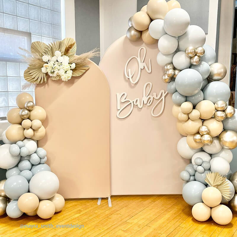 Chiara Backdrop Wall Set, Arched Wall Set Birthday&Baby Shower&Wedding Party Decoration-ubackdrop