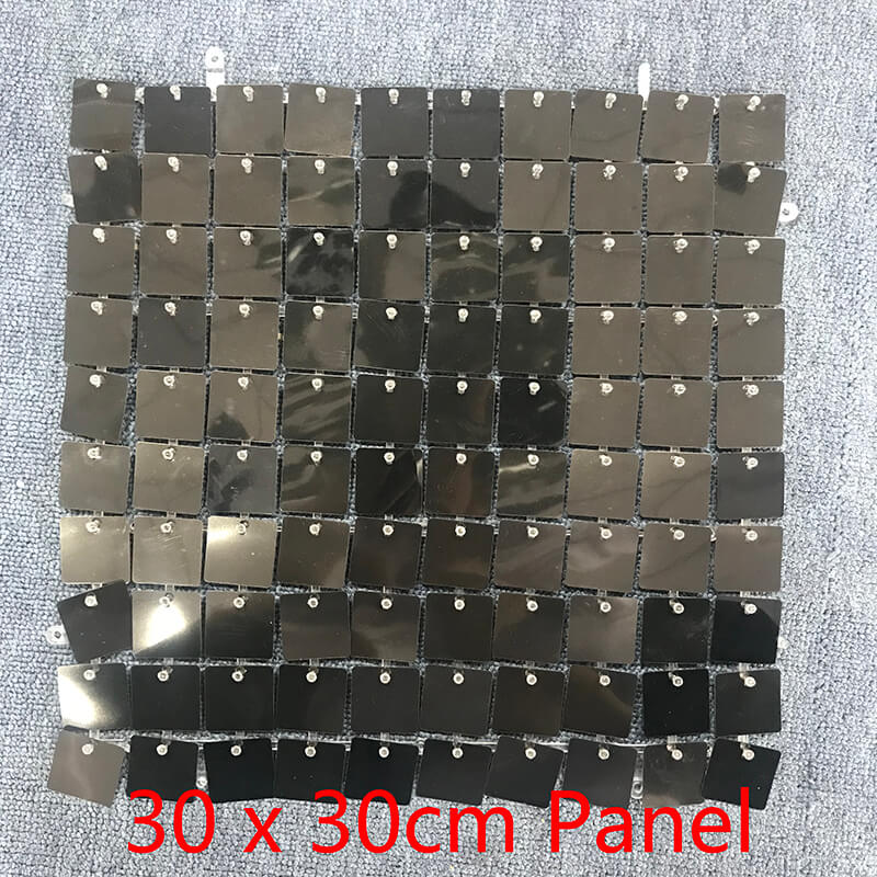 Black Shimmer Wall Panels – Easy Setup Wedding/Event/Theme Party Decorations-ubackdrop