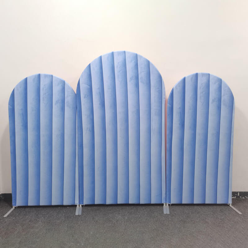 Velvet Simulation Fabric Print Chiara Arch Covers-ubackdrop