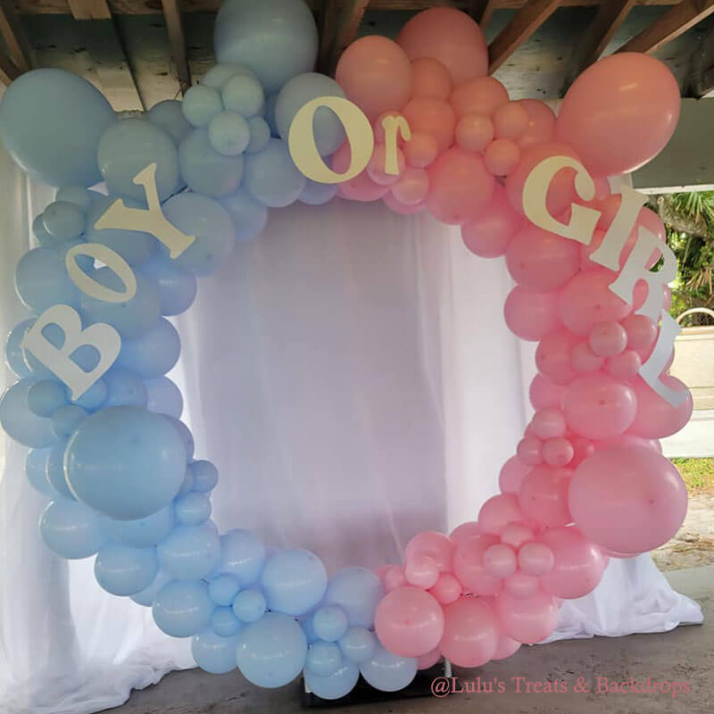 Party & Hoop Balloon Circle Loop Flower Arch Photo Booth Backdrop Stand Round Backdrop-ubackdrop