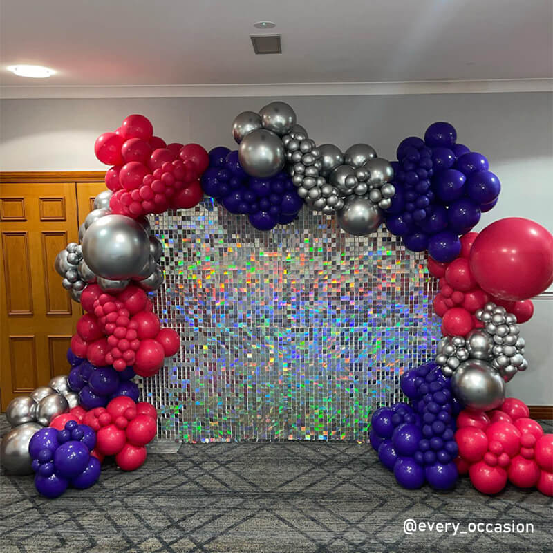 Fancy Silver Shimmer Wall Panels – Easy Setup Wedding/Event/Theme Party Decorations-ubackdrop
