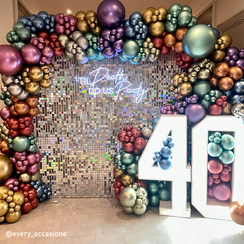 Fancy Silver Shimmer Wall Panels – Easy Setup Wedding/Event/Theme Party Decorations-ubackdrop