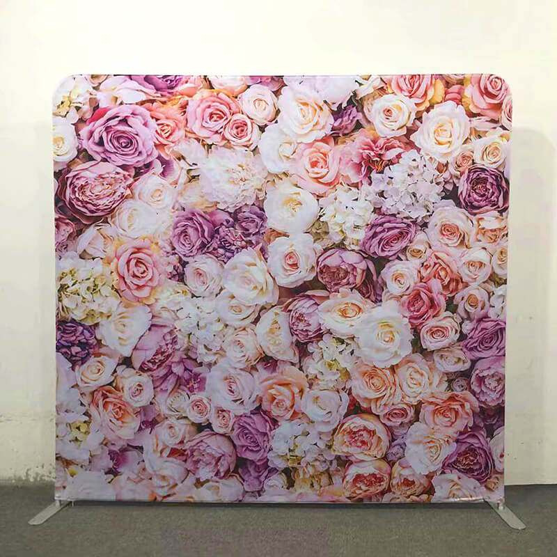 8x7ft Double-sided Tension Fabric Pillow Backdrop Cover and Stand-ubackdrop