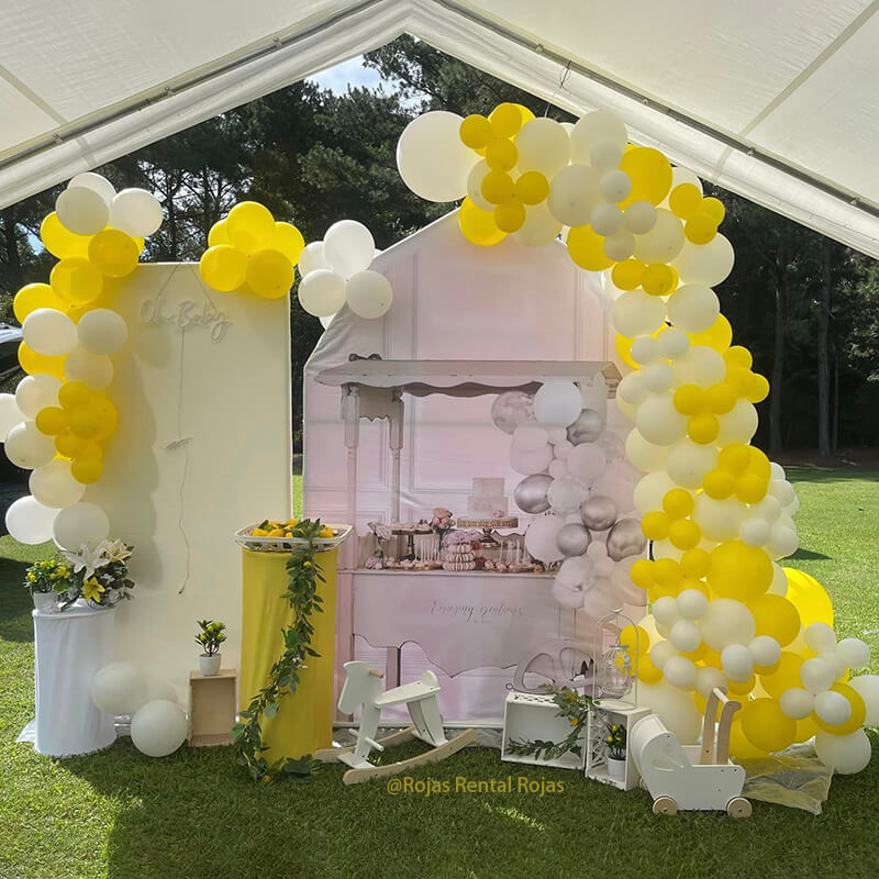 5.3x8ft Barn Backdrop Stand | Farm Themed Birthday Party Decoration Prop-ubackdrop
