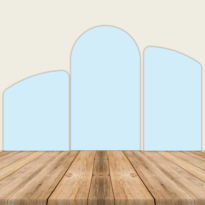 Light Blue Chiara Arch Cover-ubackdrop
