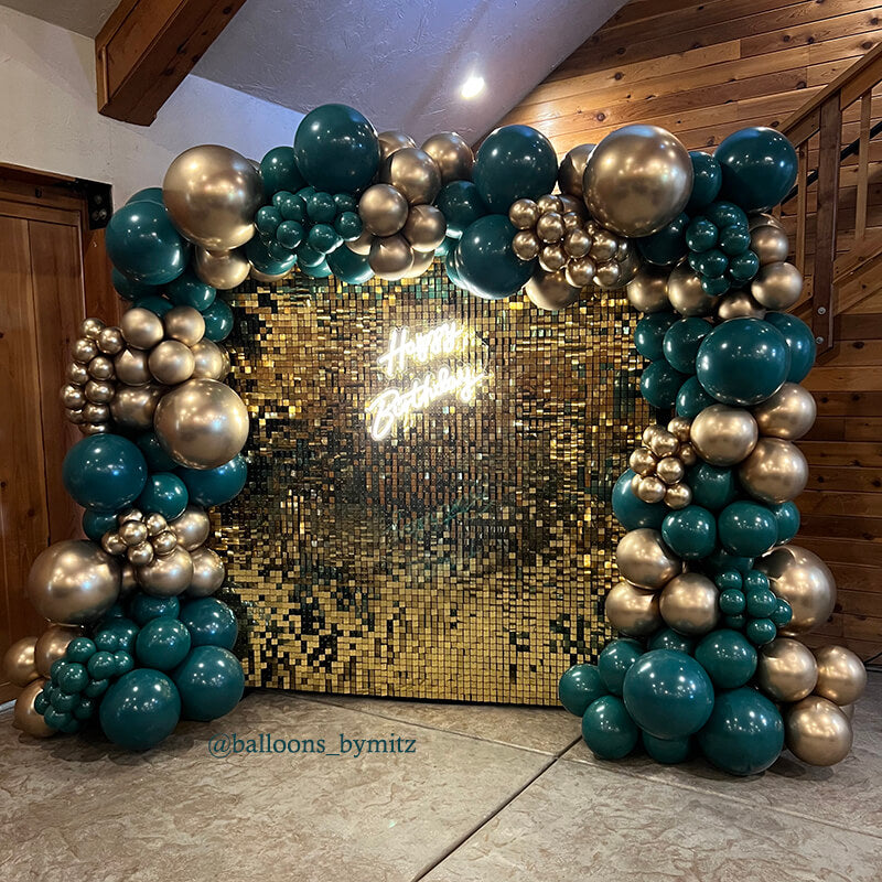Light Gold Shimmer Wall Panels – Easy Setup Wedding/Event/Theme Party Decorations-ubackdrop