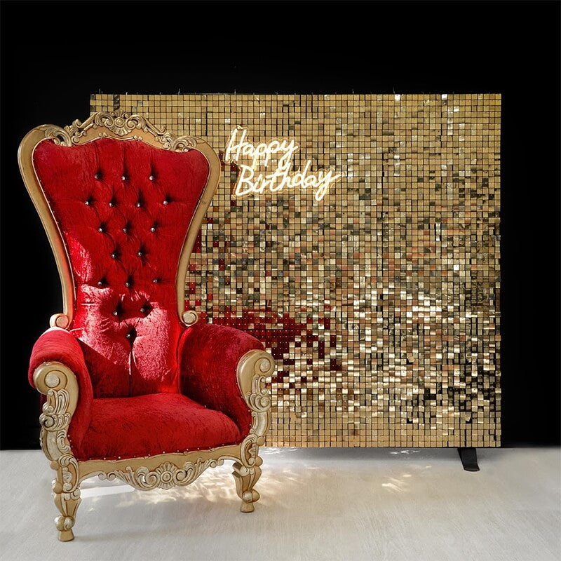 Light Gold Shimmer Wall Panels – Easy Setup Wedding/Event/Theme Party Decorations-ubackdrop