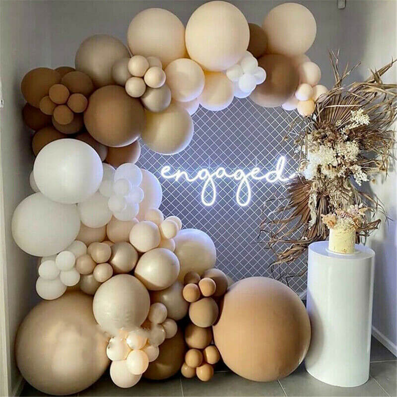 Nude Theme Baby Shower Balloon Garland Arch Kit-ubackdrop